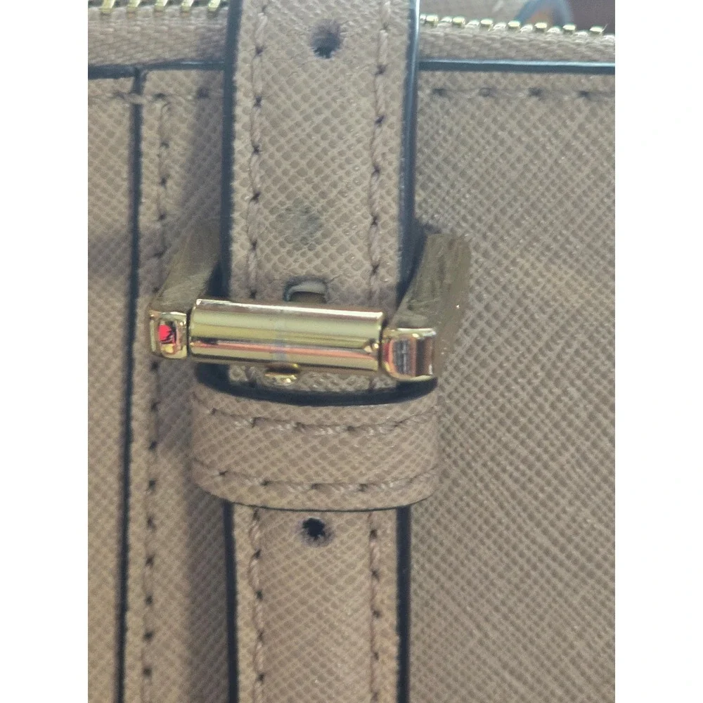 Michael Kors Large Saffiano Leather Tote Bag Powder Blush Pink Gold Hardware